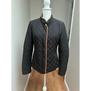 Zara Women’s Quilted Black Riding Jacket size Small/Medium